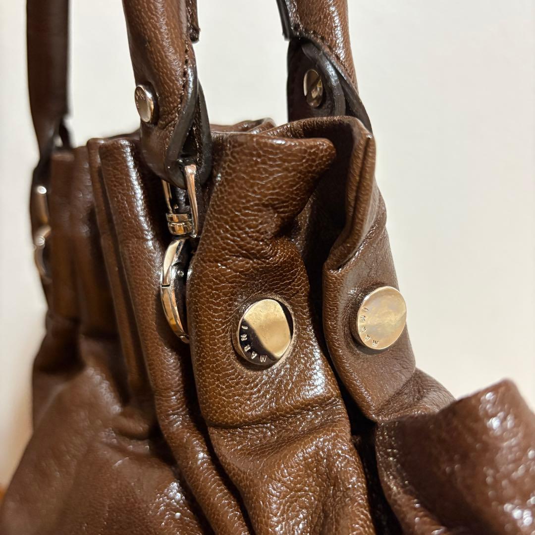 MARNI Brown handbag with chain #QYAYF4