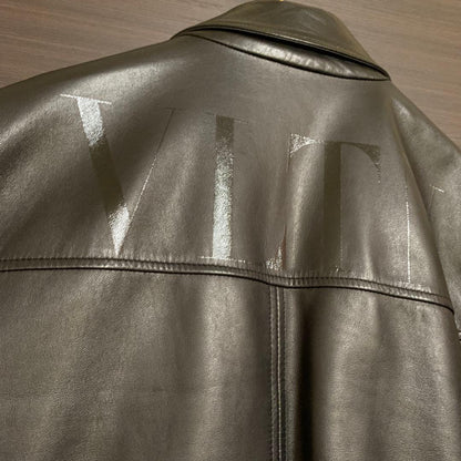 VALENTINO bag logo double rider jacket for men #PF605H