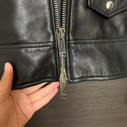 VALENTINO bag logo double rider jacket for men #PF605H