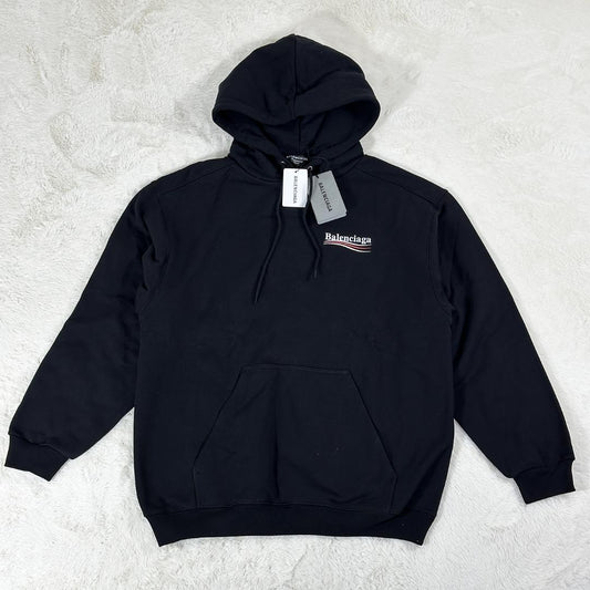 BALENCIAGA 2021 Campaign Logo Pullover Hoodie, Size XS #QYGYAW