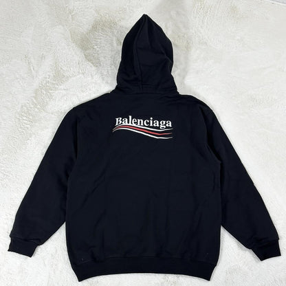 BALENCIAGA 2021 Campaign Logo Pullover Hoodie, Size XS #QYGYAW
