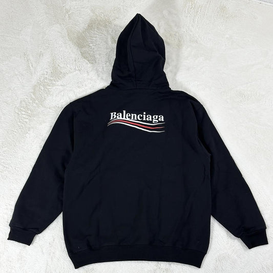 BALENCIAGA 2021 Campaign Logo Pullover Hoodie, Size XS #QYGYAW