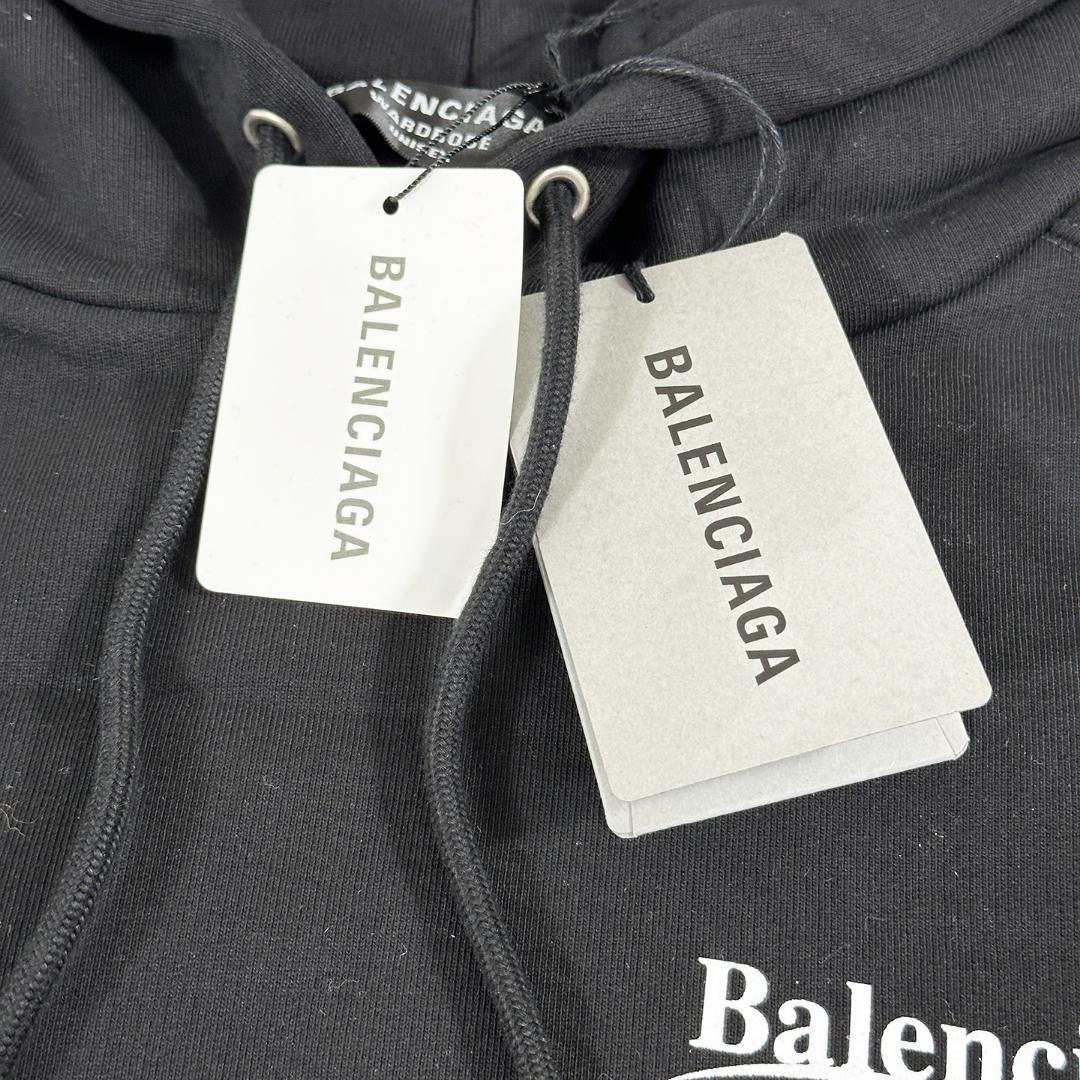 BALENCIAGA 2021 Campaign Logo Pullover Hoodie, Size XS #QYGYAW