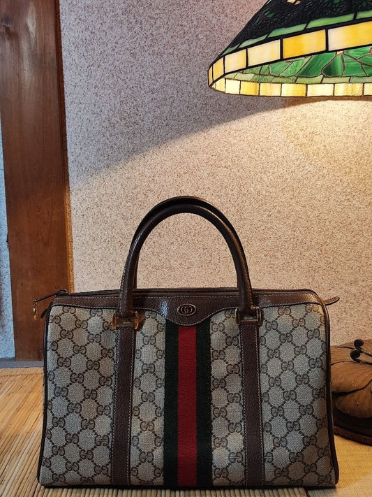 Gucci GG Canvas Mini Boston Bag #QYFPGN