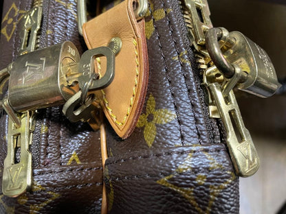 LOUIS VUITTON Monogram Separate Shoulder Bag Padlock quantity Brown #QY6V52