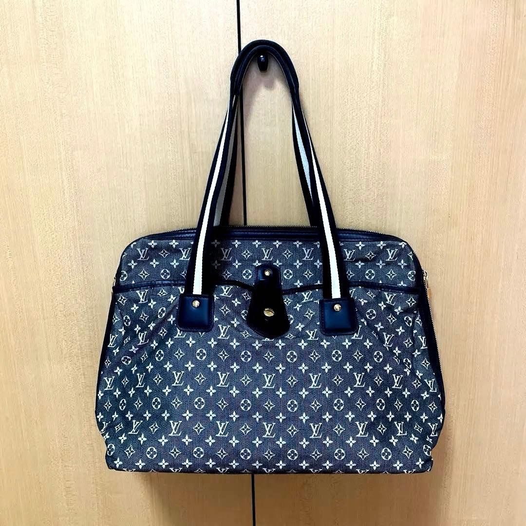 LOUIS VUITTON Monogram Mini Noir Caba Marie Kate Black Canvas Discontinu #QY6W92