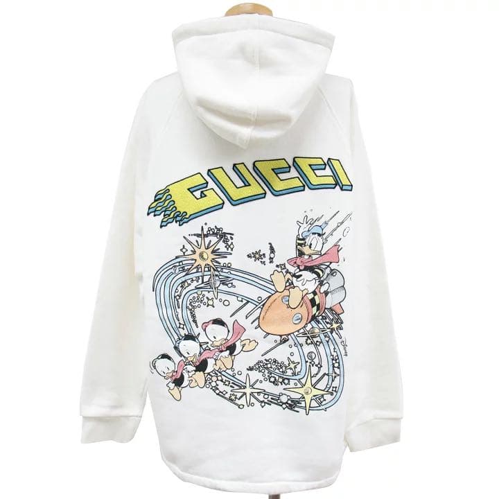 GUCCI Donald & Disney collaboration hoodie with tag #QY1I0V