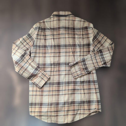 Ralph Lauren Purple Label Checked Long Sleeve Flannel Shirt, Size M #QY7Q44