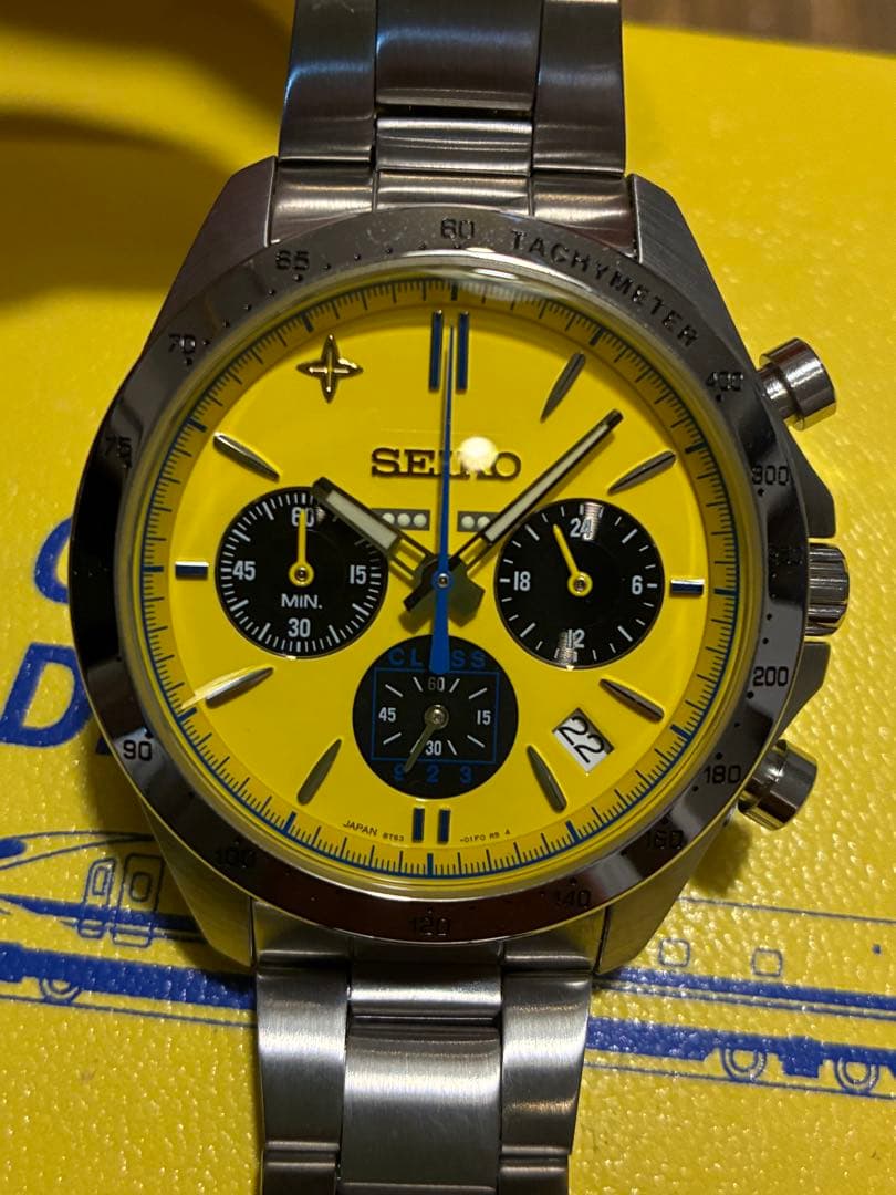 SEIKO Doctor Yellow 20th Anniversary Ltd 5000 Chrono Quartz 40mm #QYFW2J