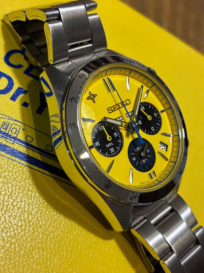 SEIKO Doctor Yellow 20th Anniversary Ltd 5000 Chrono Quartz 40mm #QYFW2J
