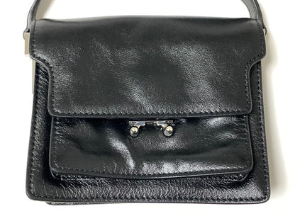 MARNI TRUNK SOFT MINI BAG Black Calf Leather #QYJQ9O