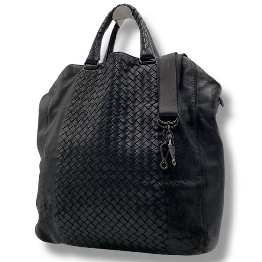 BOTTEGA VENETA Intrecciato 2-Way Bag, Women's Classic Black #QY6NLR
