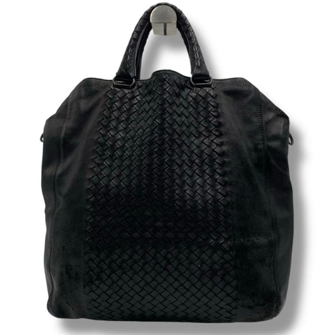 BOTTEGA VENETA Intrecciato 2-Way Bag, Women's Classic Black #QY6NLR