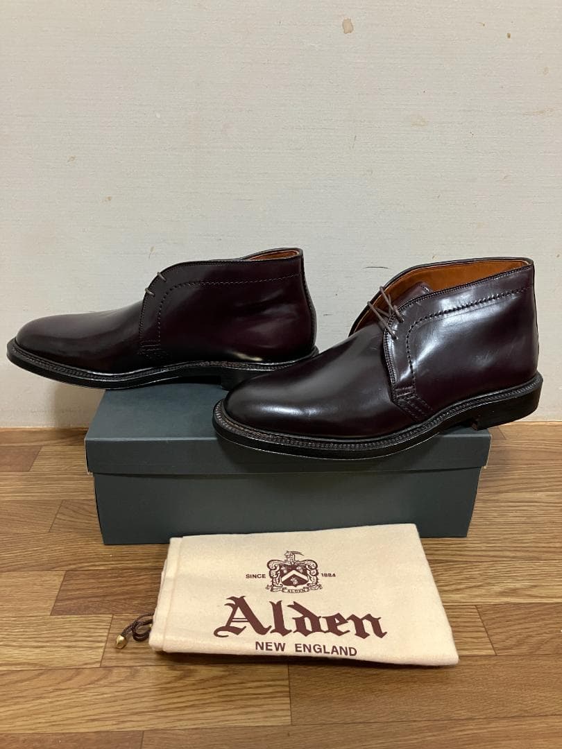 Alden 1339 Burgundy Cordovan Chukka Boots 8.5D #QY608L