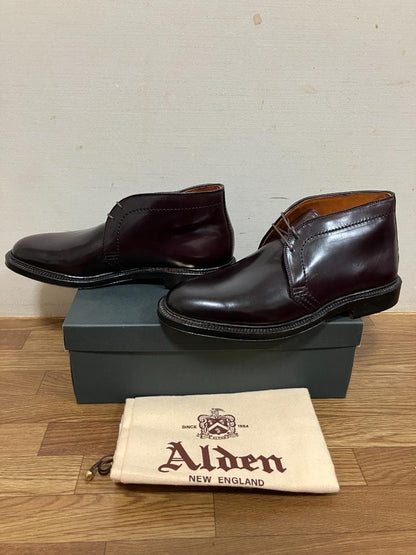 Alden 1339 Burgundy Cordovan Chukka Boots 8.5D #QY608L