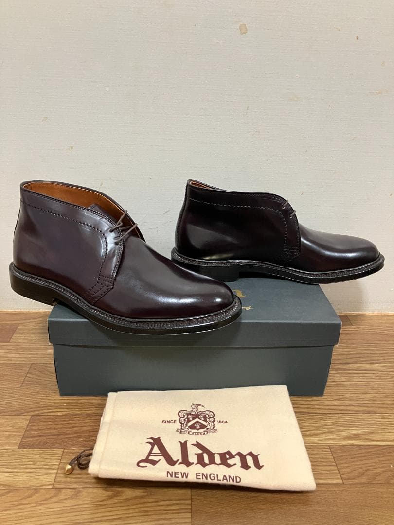 Alden 1339 Burgundy Cordovan Chukka Boots 8.5D #QY608L