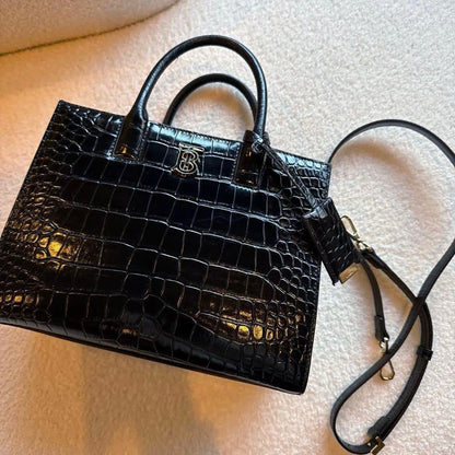 Burberry Crocodile Embossed Mini Francis Bag #QY56IA