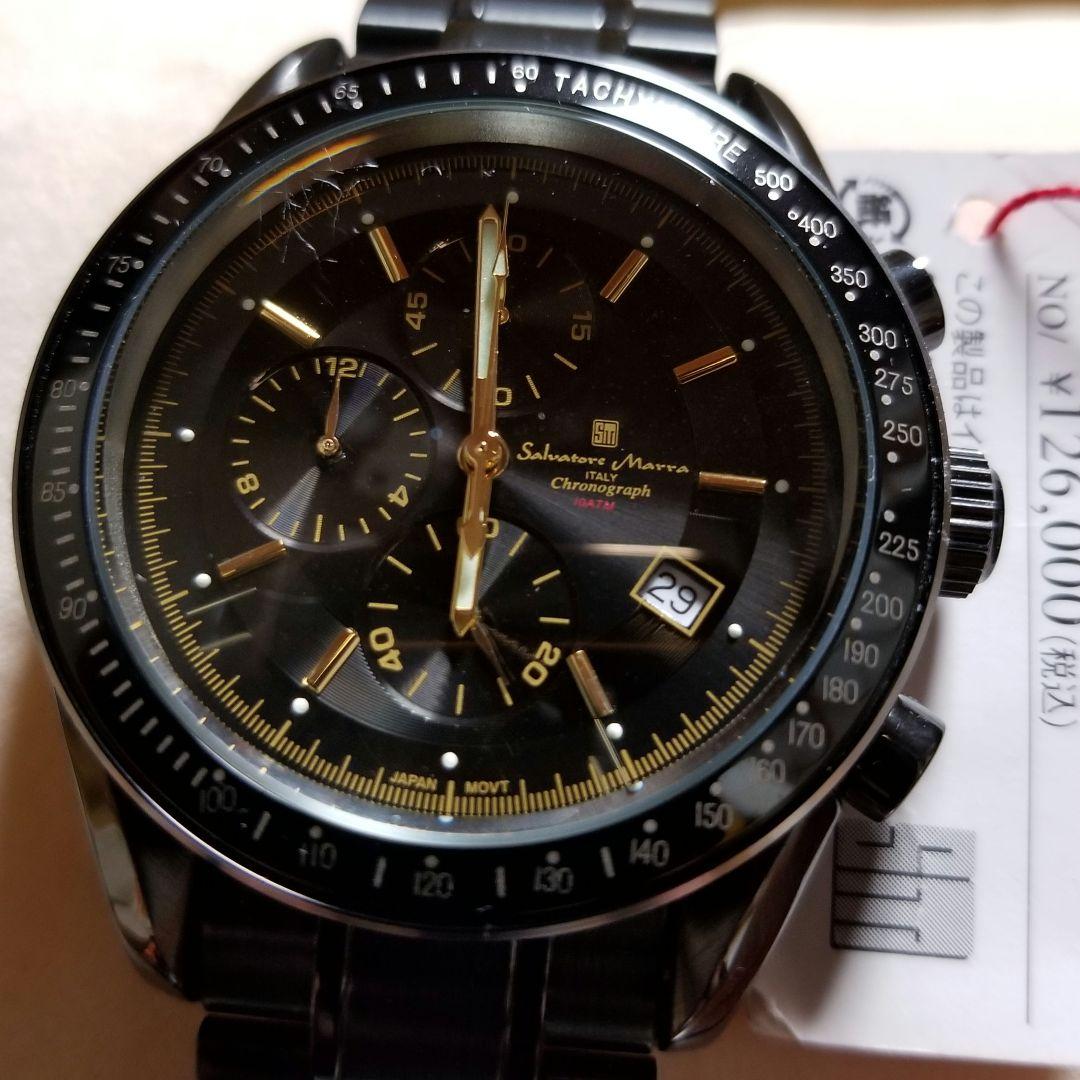Full black IP coating, center chronograph, production model #QYKLL6