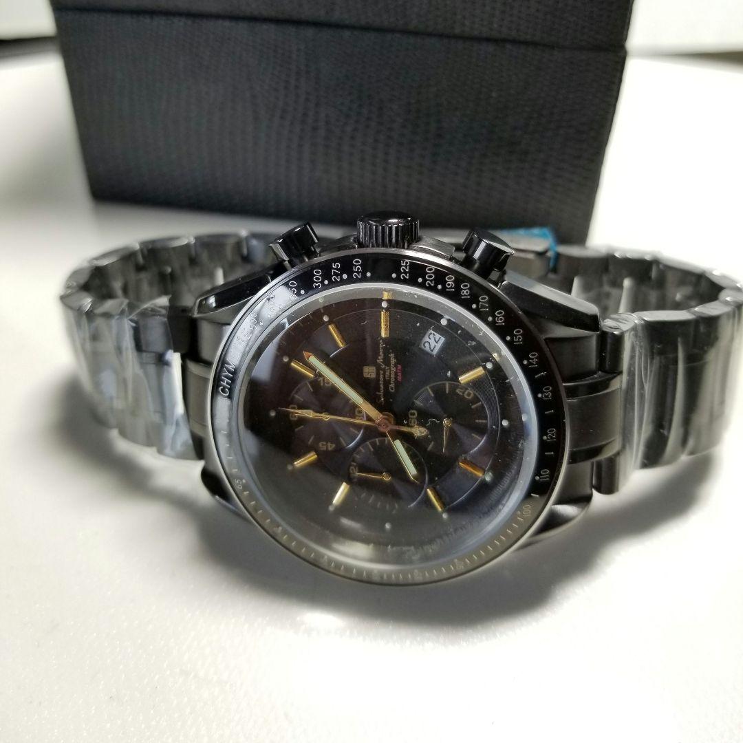 Full black IP coating, center chronograph, production model #QYKLL6