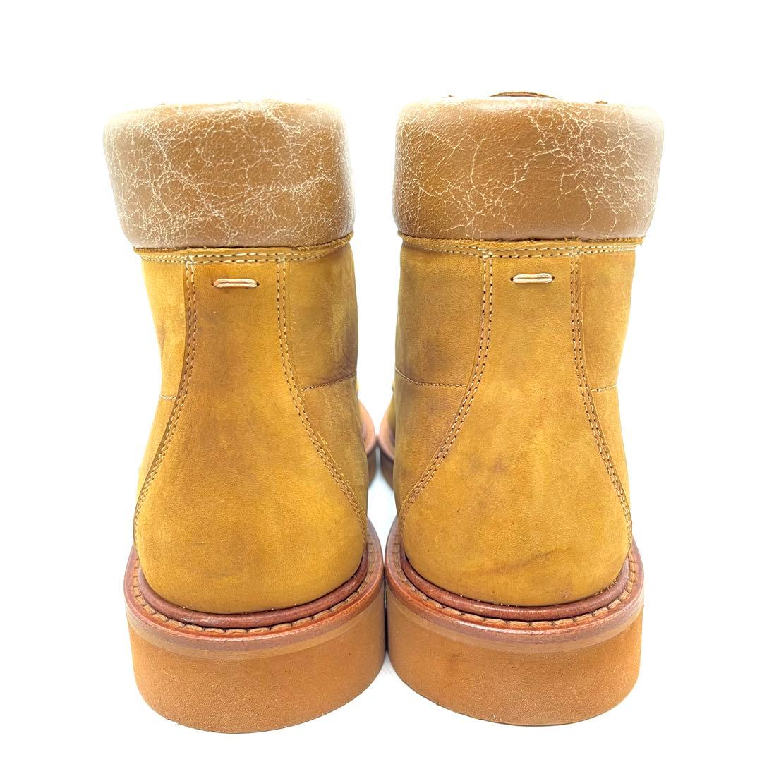 Maison Margiela Crackle Moc Toe Work Boots #QYIFM5