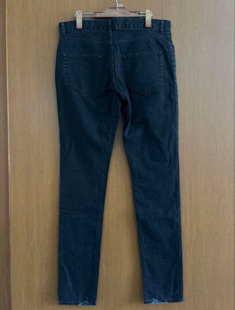 Black skinny denim pants #QOKKZM