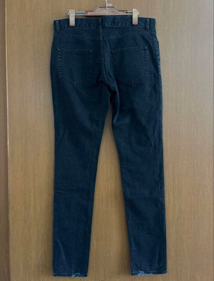 Black skinny denim pants #QOKKZM