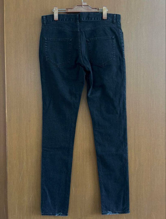 Black skinny denim pants #QOKKZM