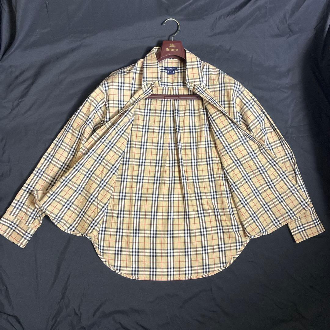 BURBERRY LONDON Nova Check Button-Down Shirt, Size S #PGI0JO