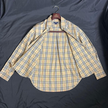 BURBERRY LONDON Nova Check Button-Down Shirt, Size S #PGI0JO