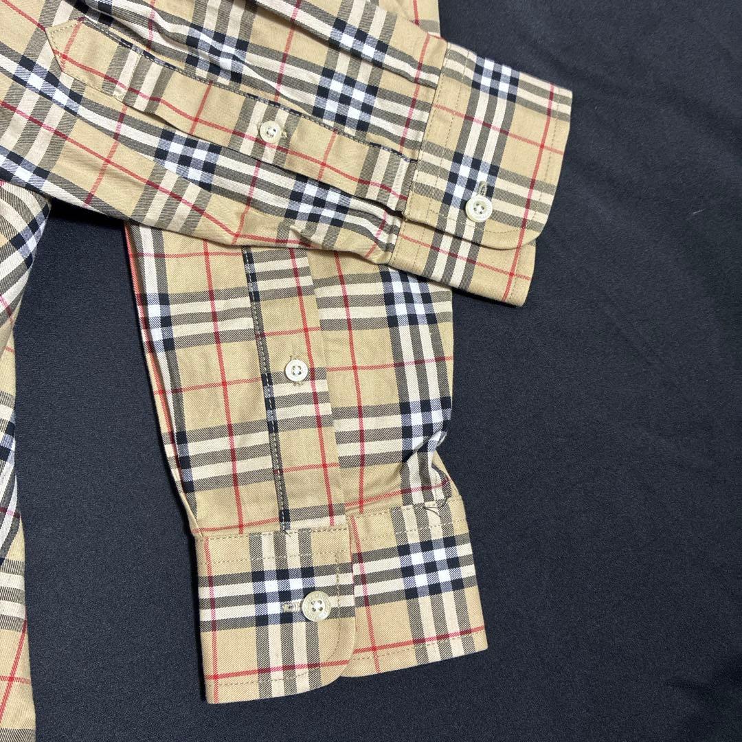 BURBERRY LONDON Nova Check Button-Down Shirt, Size S #PGI0JO