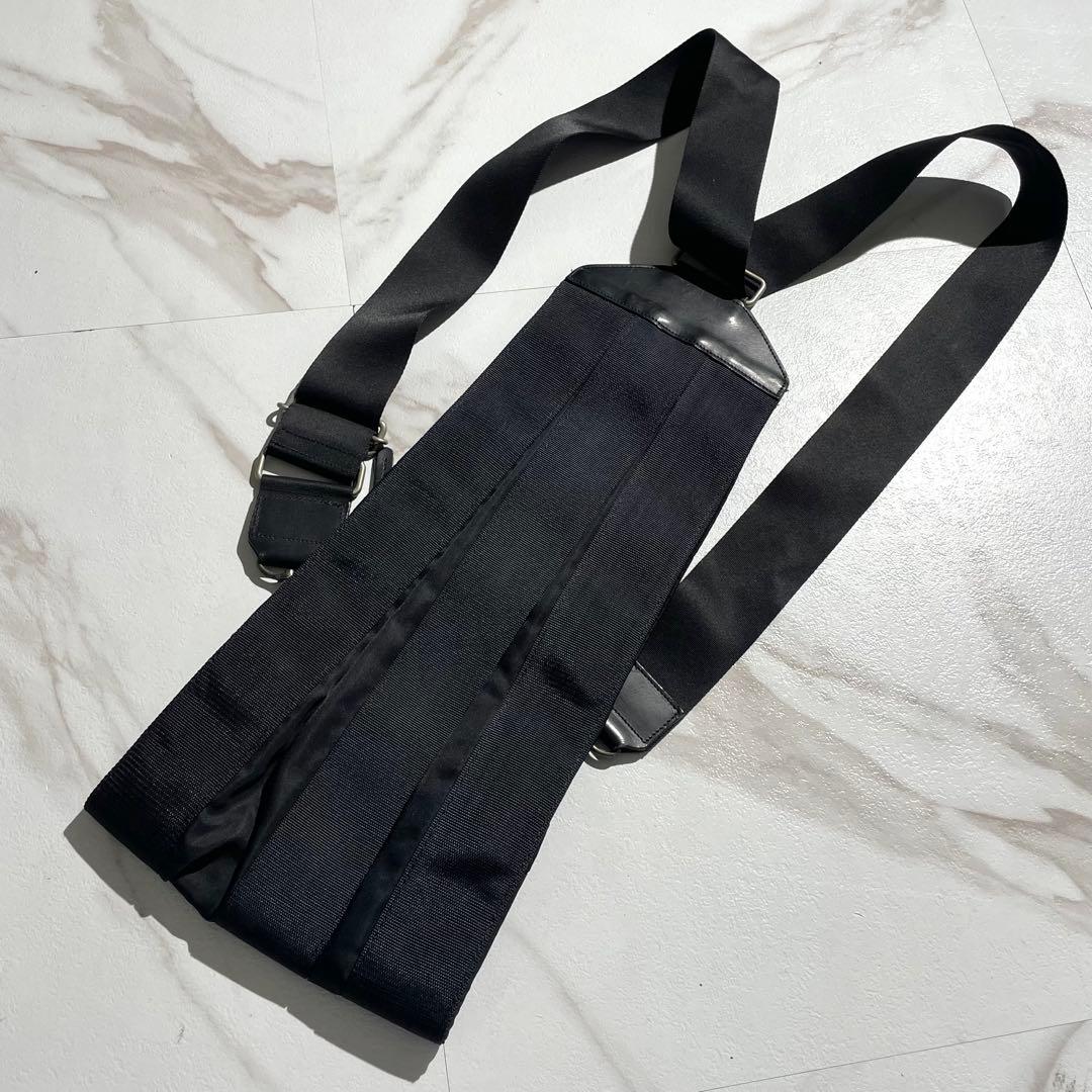 ISSEY MIYAKE Archive Vintage Backpack Shoulder Bag Black Canvas #QYD2YK