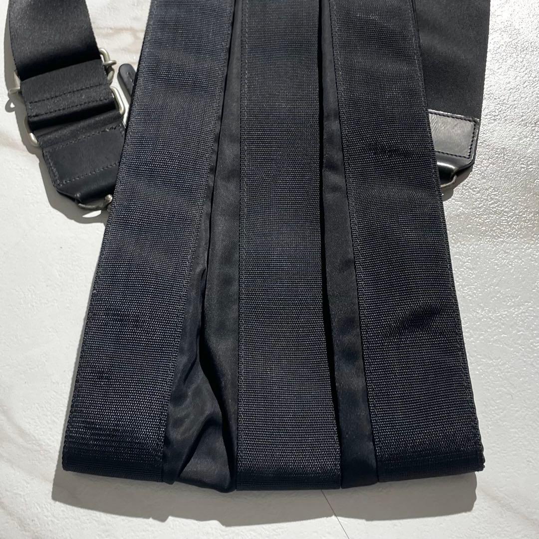 ISSEY MIYAKE Archive Vintage Backpack Shoulder Bag Black Canvas #QYD2YK