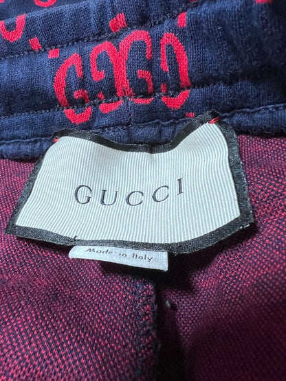 Gucci GG logo jogger pants in navy #QYHSW0