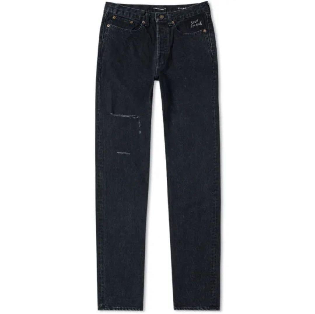 SAINT LAURENT 26 Crushed Skinny Denim Pants #QY2KYH