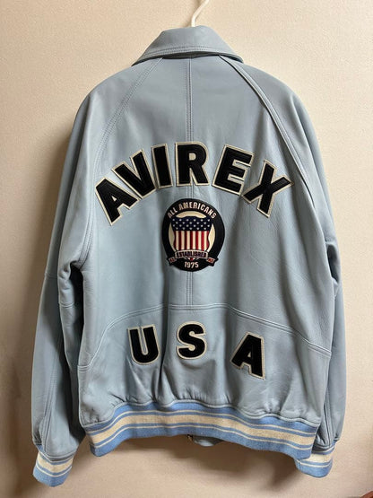 XL AVIREX VARSITY JACKET worn by celebrities #QY1Y0S