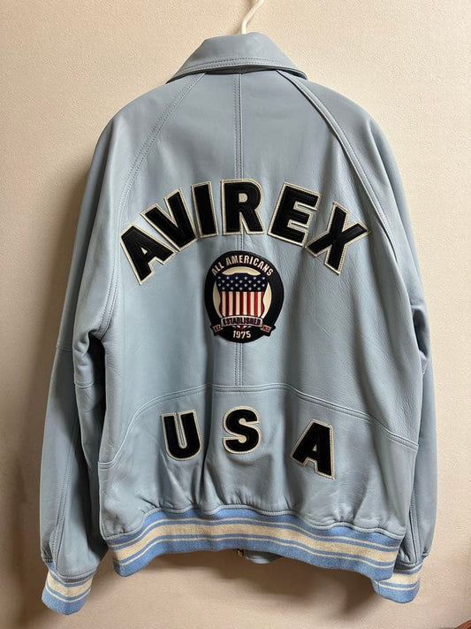 XL AVIREX VARSITY JACKET worn by celebrities #QY1Y0S