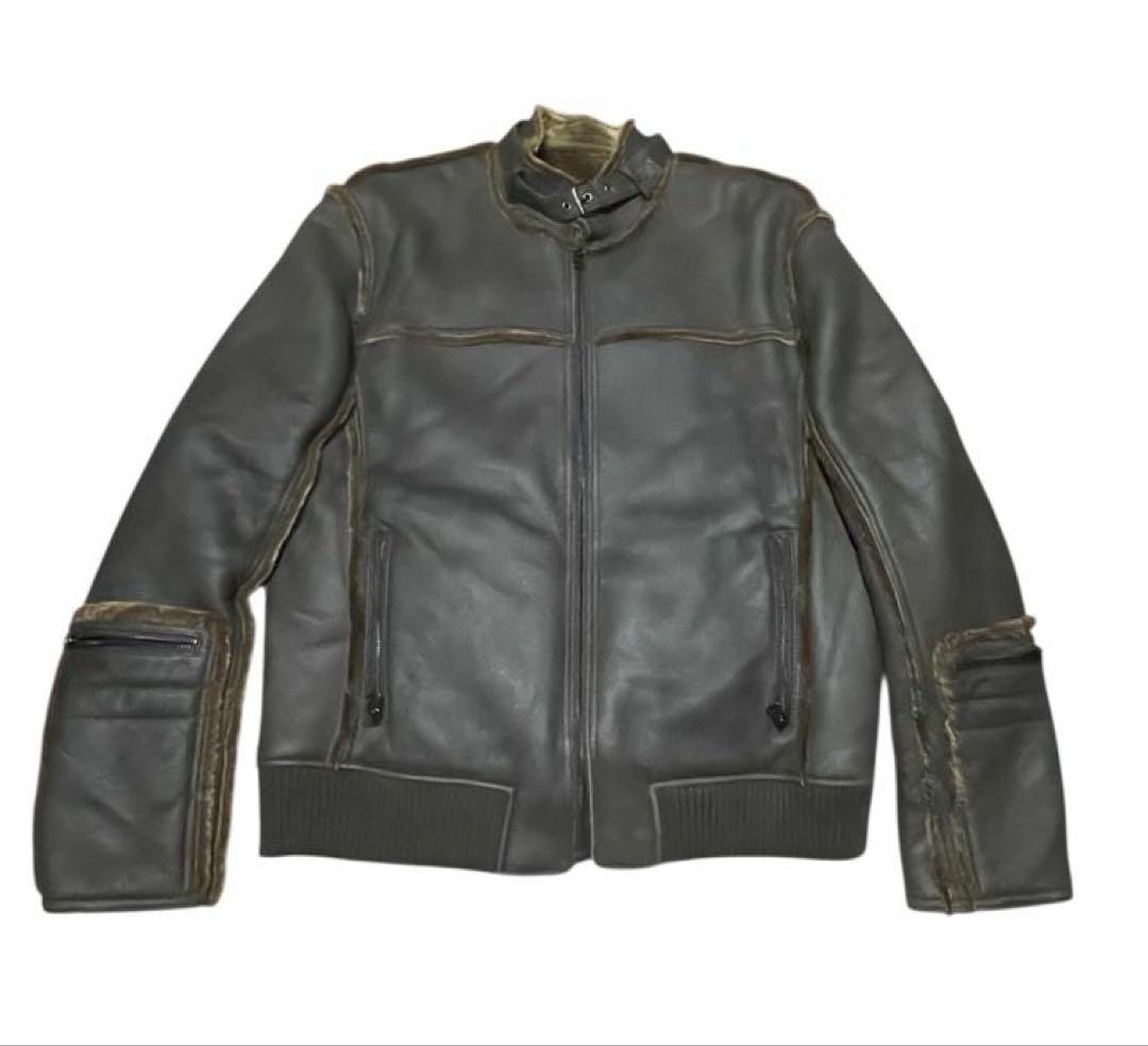 Real Mouton Rider's Jacket #QYDY3B