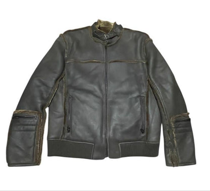 Real Mouton Rider's Jacket #QYDY3B