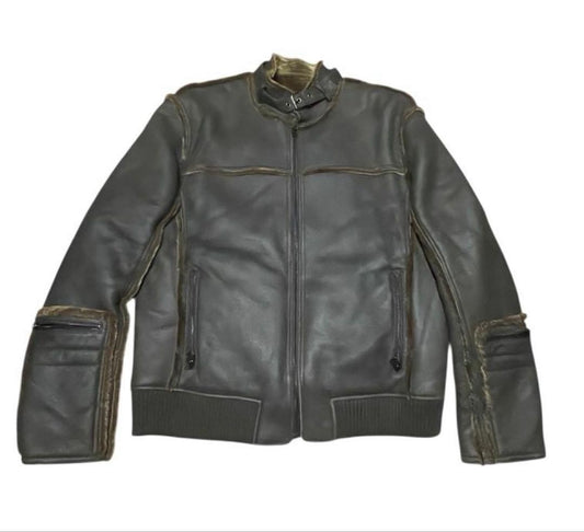 Real Mouton Rider's Jacket #QYDY3B