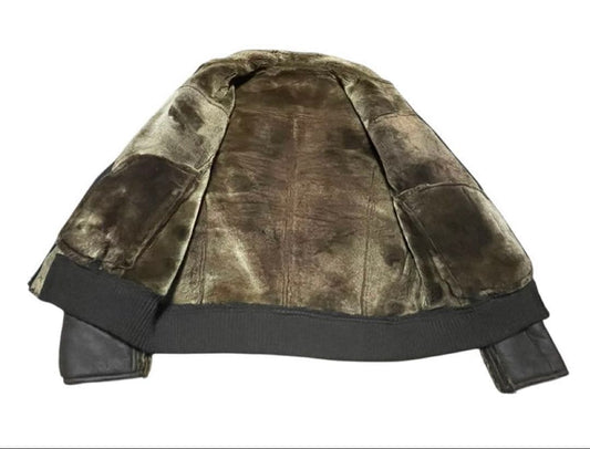 Real Mouton Rider's Jacket #QYDY3B