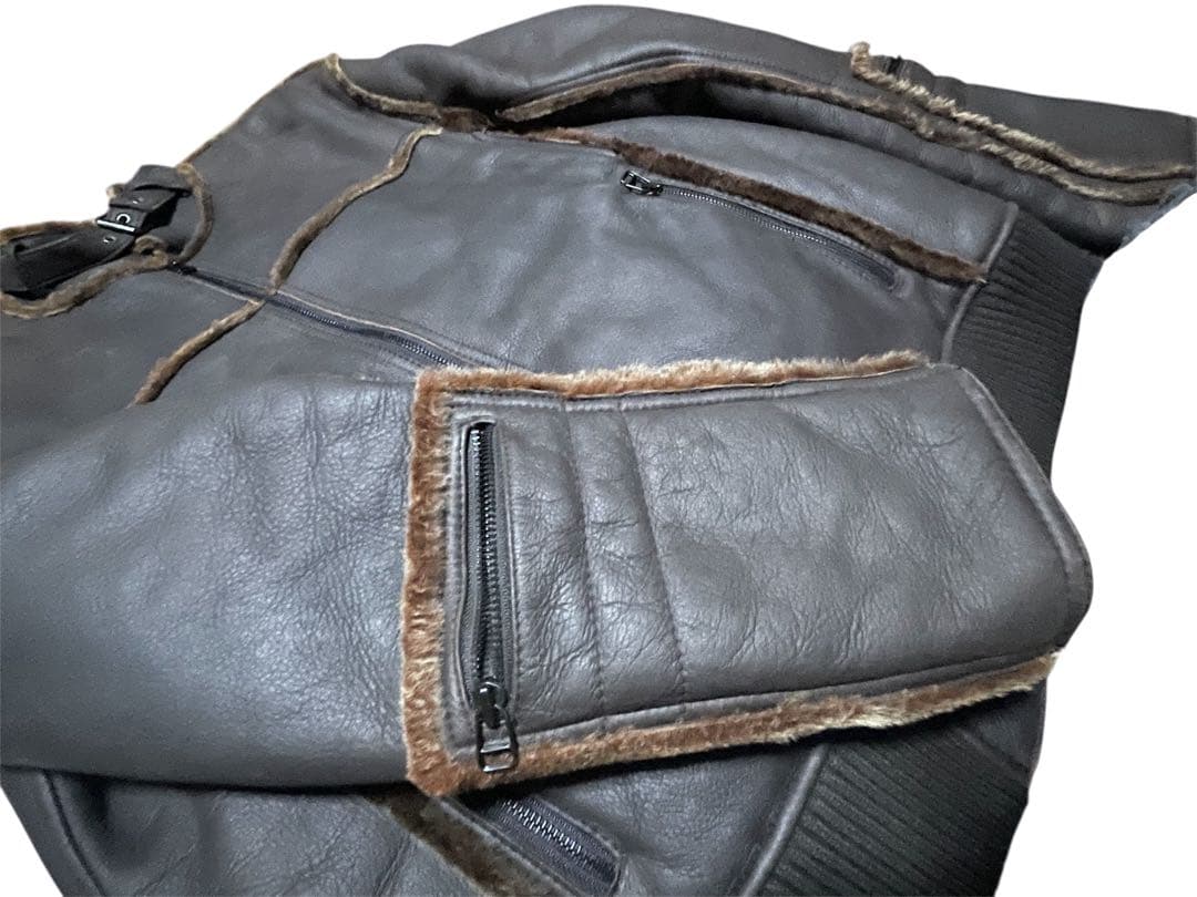 Real Mouton Rider's Jacket #QYDY3B