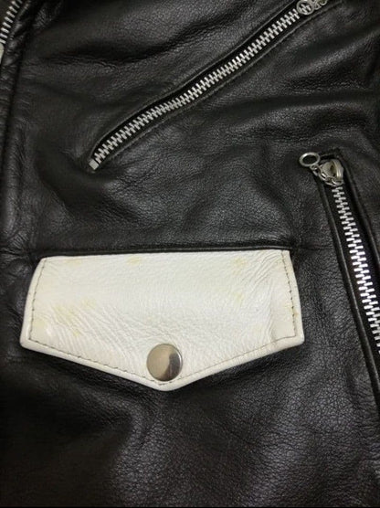 666 Triple Six Custom Studded Leather Rider's Jacket, Vintage #QY9NEW