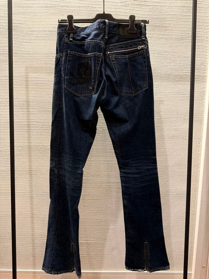 00s L.G.B. gimmick skull flare denim #QO8LB9