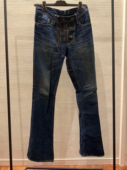 00s L.G.B. gimmick skull flare denim #QO8LB9