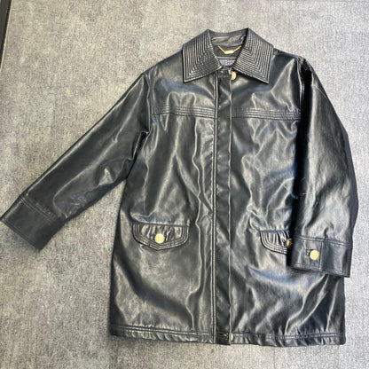 90s VERSUS Gianni Versace leather jacket #QY7324