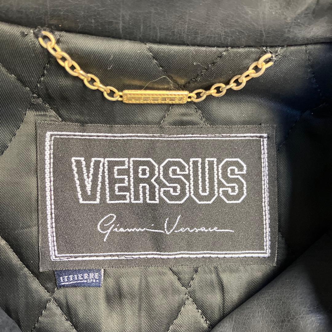 90s VERSUS Gianni Versace leather jacket #QY7324