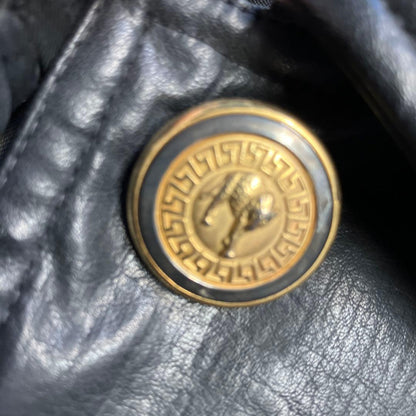 90s VERSUS Gianni Versace leather jacket #QY7324