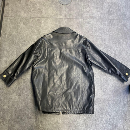 90s VERSUS Gianni Versace leather jacket #QY7324