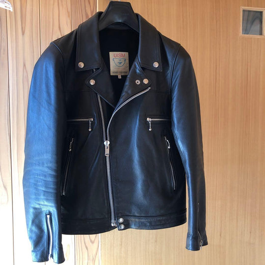 Undercover Leather Double Riders Jacket #QYAYBM