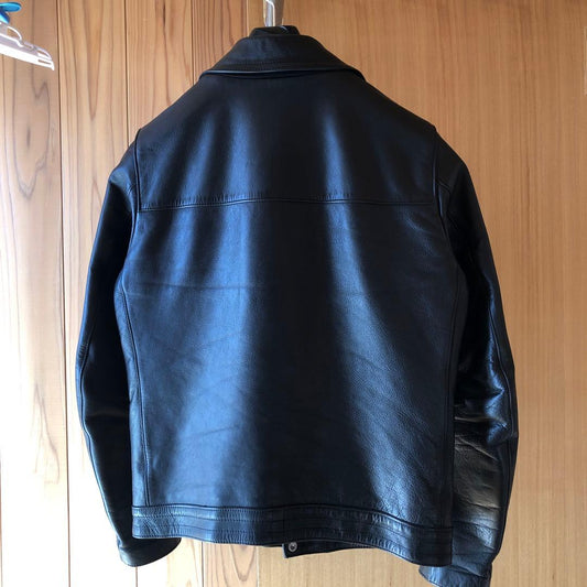 Undercover Leather Double Riders Jacket #QYAYBM